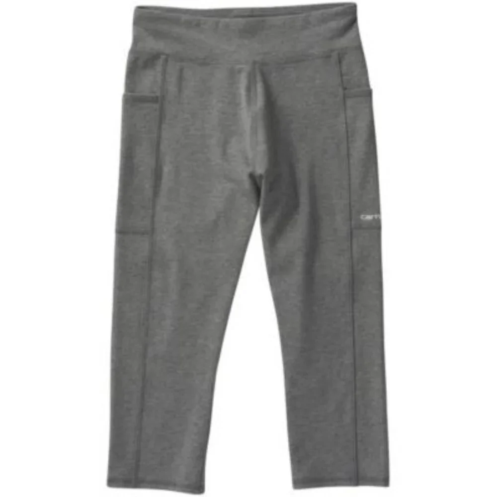 Carhartt Girl's Lightweight Crop Leggings Charcoal Heather Sz. 10 New NWT - Picture 2 of 4